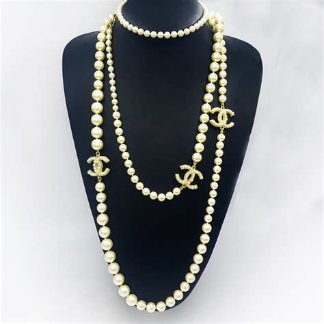 chanel pre owned necklace|authentic vintage chanel jewelry.